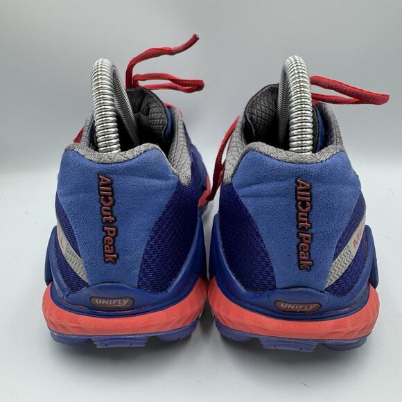 Ladies Merrell All Out Peak Lace Up Trainer Blue/Orange Size 7‎ - Picture 5 of 8